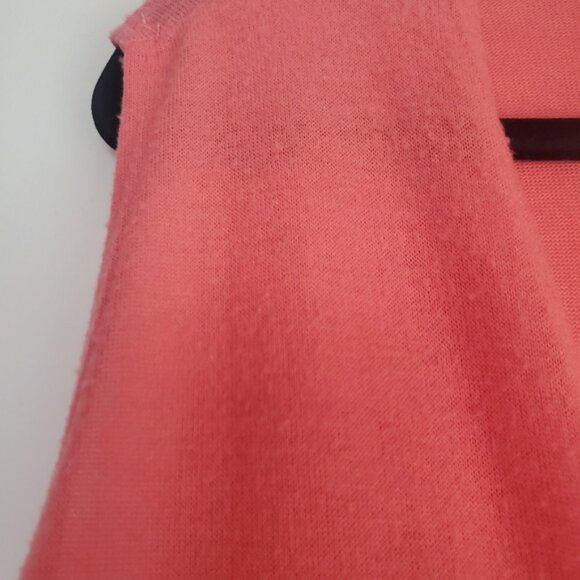 LuLaRoe Joy Vest Coral Med - Picture 3 of 9